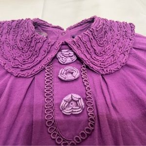 Anna Sui Girls purple tops size 5